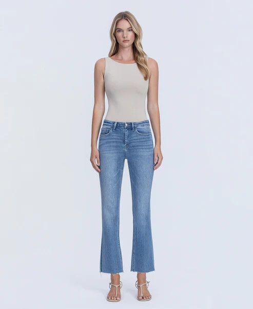 VERVET HIGH RISE CROP FLARE