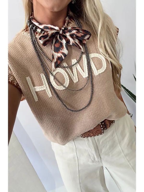 HOWDY ROUND NECK TOP