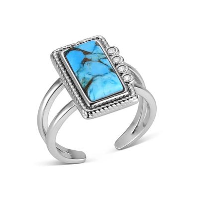 MONTANA SILVERSMITHS SUMMER RAIN TURQUOISE RING