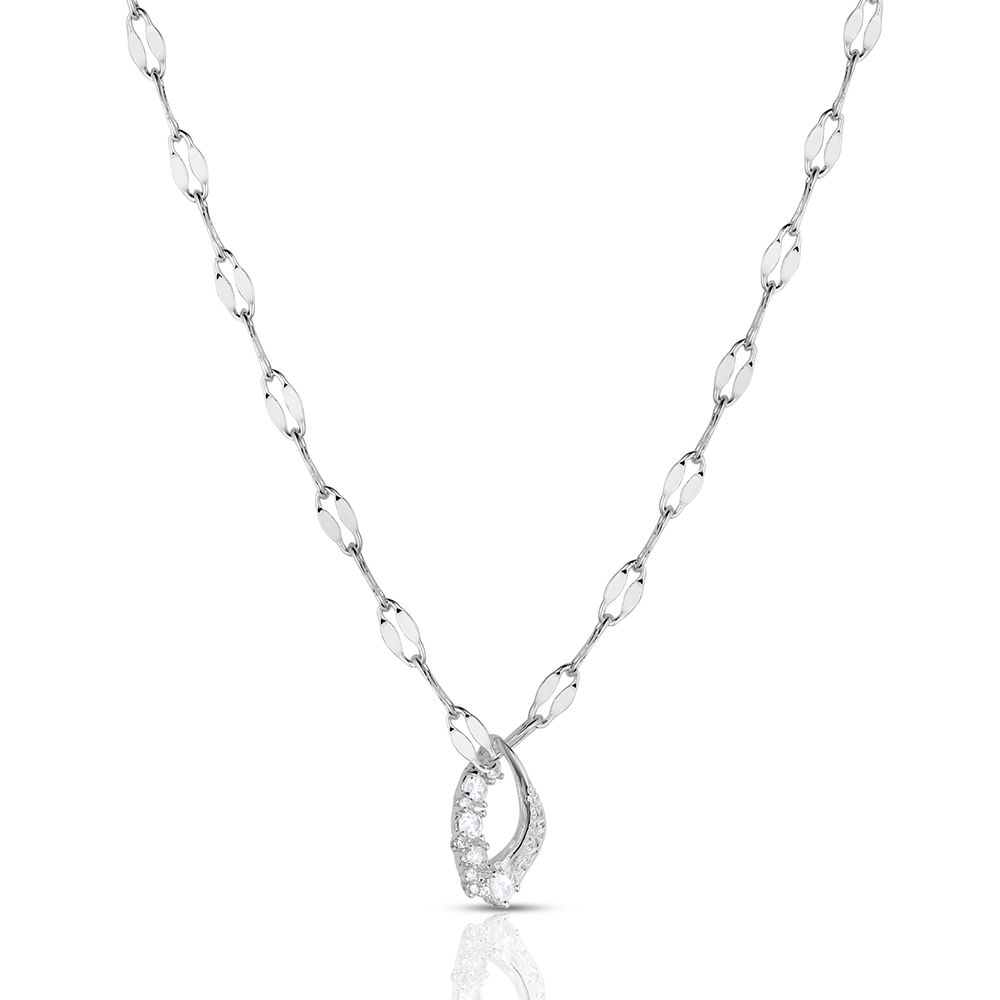 NC6553 MONTANA SILVERSMITHS ENDLESS PROMISE CRYSTAL NECKLACE