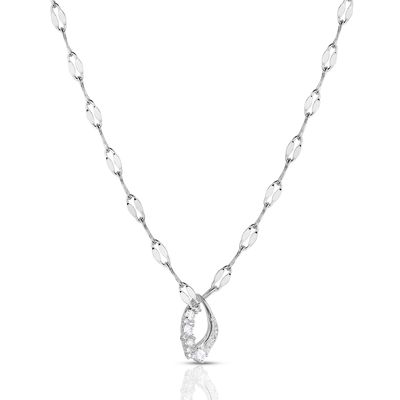 NC6553 MONTANA SILVERSMITHS ENDLESS PROMISE CRYSTAL NECKLACE