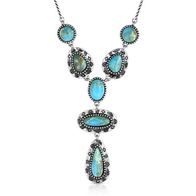 ATTITUDE JEWELRY BOLD HORIZON TURQUOISE NECKLACE