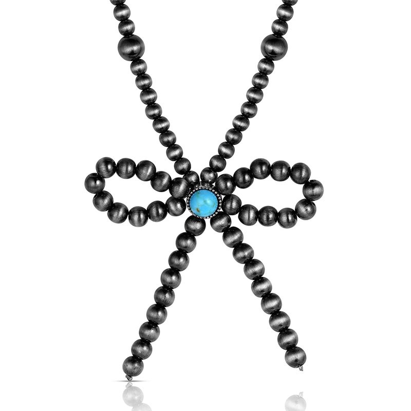 ATTITUDE JEWELRY FOREVER TIED BOW NECKLACE