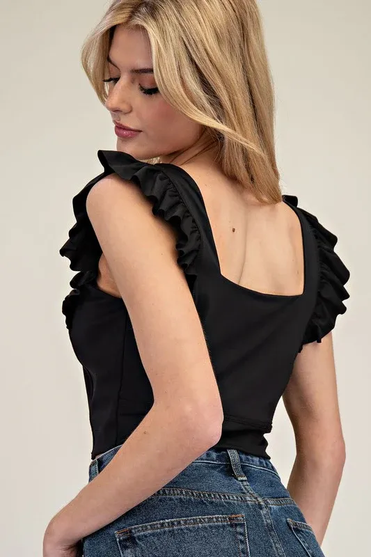RACHEL RUFFLE TOP