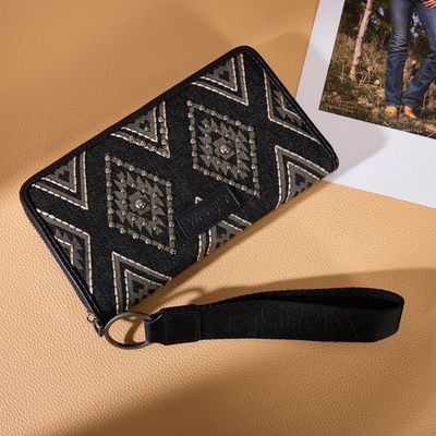 WRANGLER AZTEC STUDDED WALLET/WRISTLET