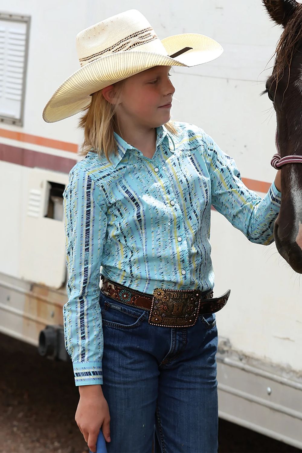CRUEL GIRLS WESTERN SNAP SHIRT