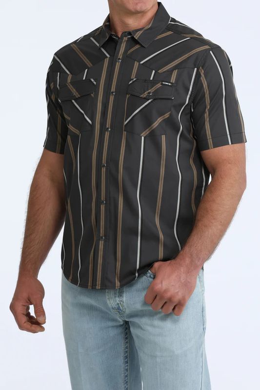 CINCH STRIPED SHORT SLEEVE SHIRT