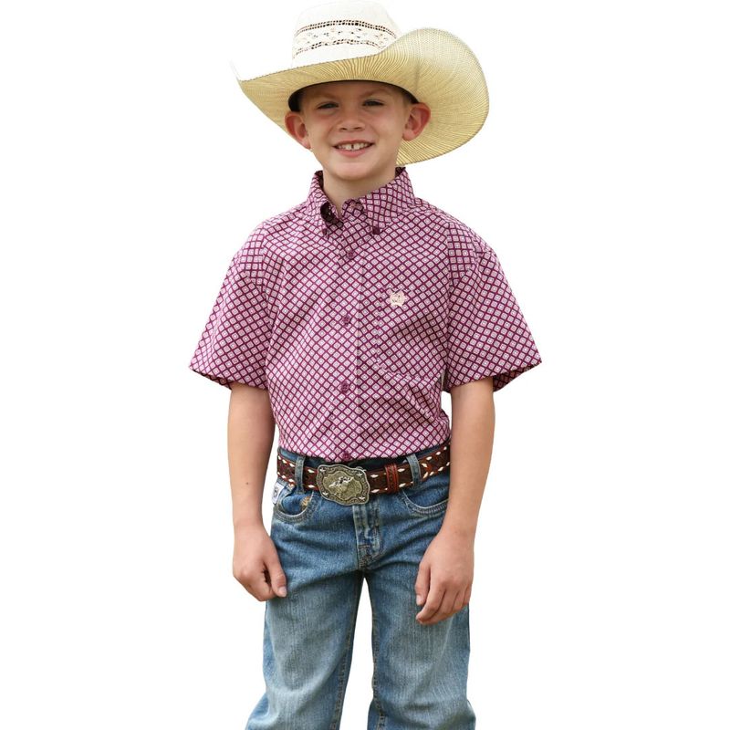 CINCH GEOMETRIC SHORT SLEEVE SHIRT
