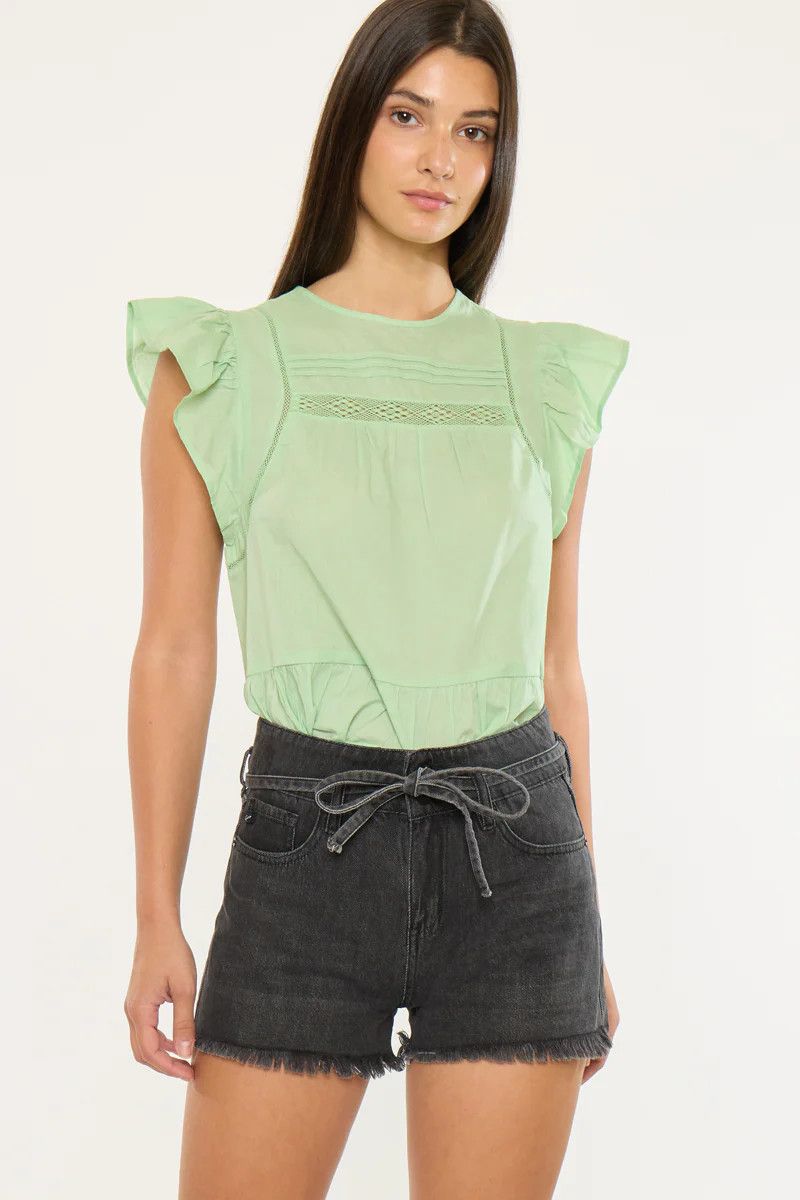 KANCAN TAMSIN ULTRA HIGH RISE BELTED SHORTS
