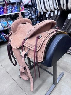 16" Natural Cutter Style Saddle