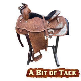 16" Used Circle Y Show Saddle w/ Headstall and Breast Collar