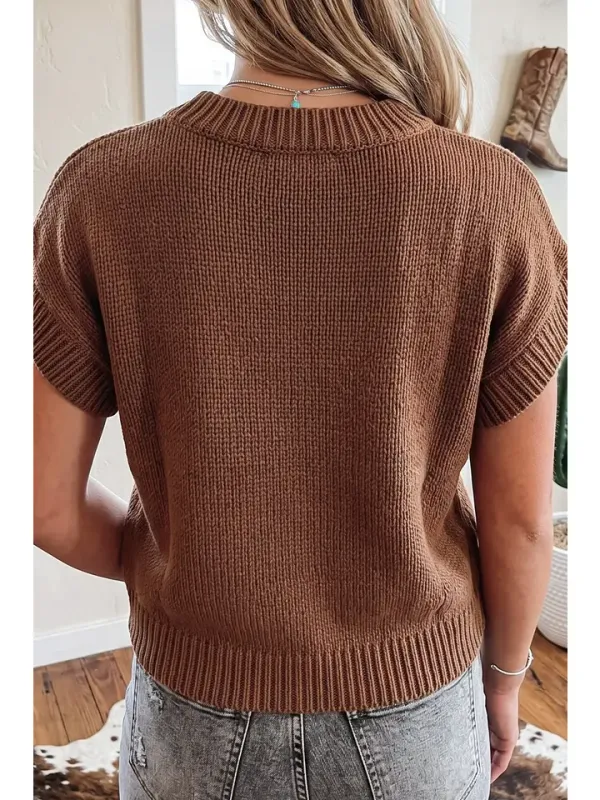 WESTERN ROUND NECK HORSESHOE TOP