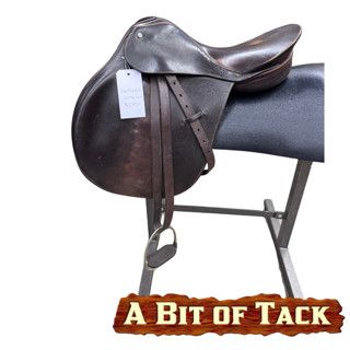 17" Used Corinthian by Crosby English Saddle w/Irons