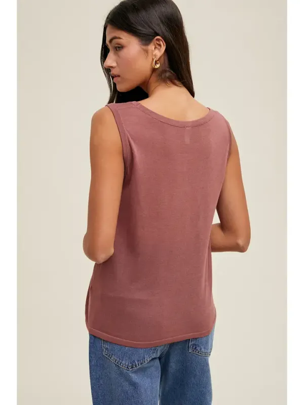 SWEATER TANK TOP