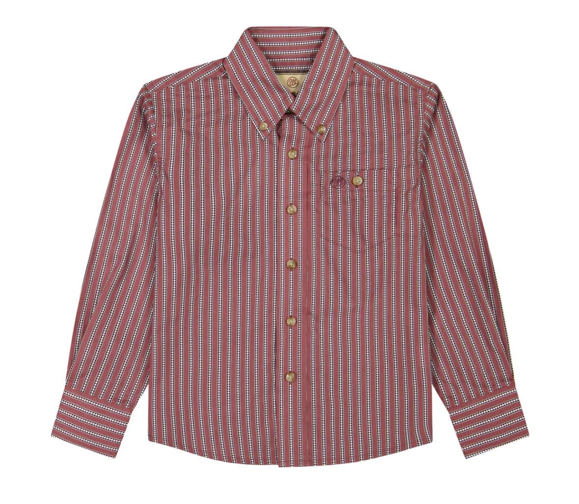 WRANGLER CLASSIC LONG SLEEVE BUTTON DOWN SHIRT