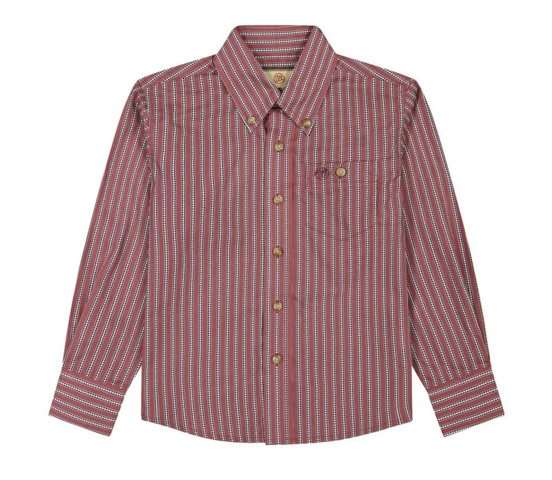 WRANGLER CLASSIC LONG SLEEVE BUTTON DOWN SHIRT