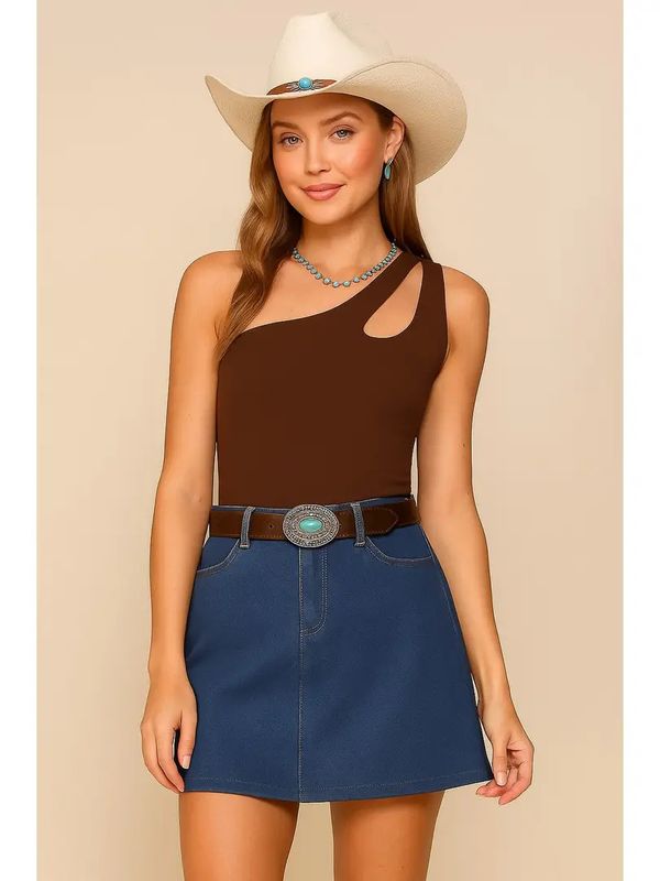 Ponte One Shoulder Bodysuit