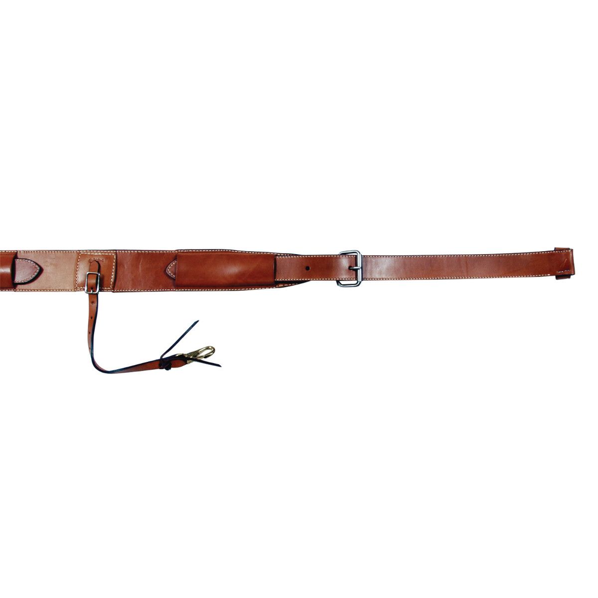 CIRCLE Y 3" DOUBLE PLY SMOOTH FLANK CINCH, Color: CHESTNUT