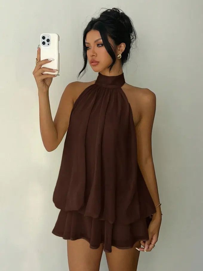 Halter Backless Bodycon Mini Dress