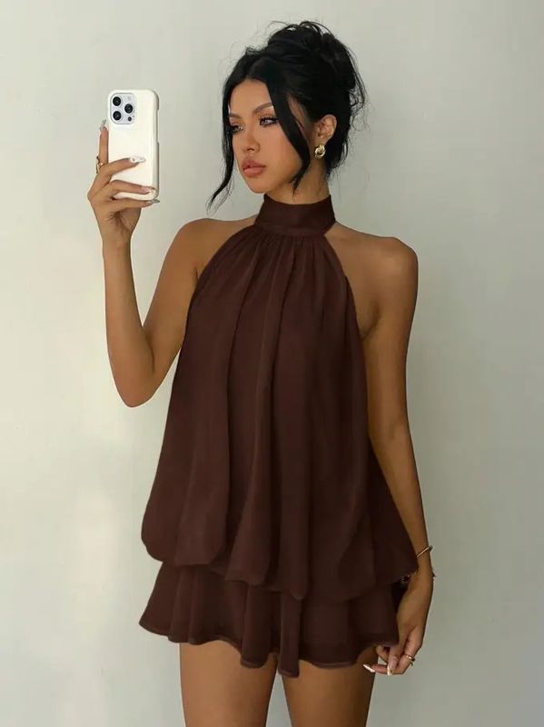 Halter Backless Bodycon Mini Dress