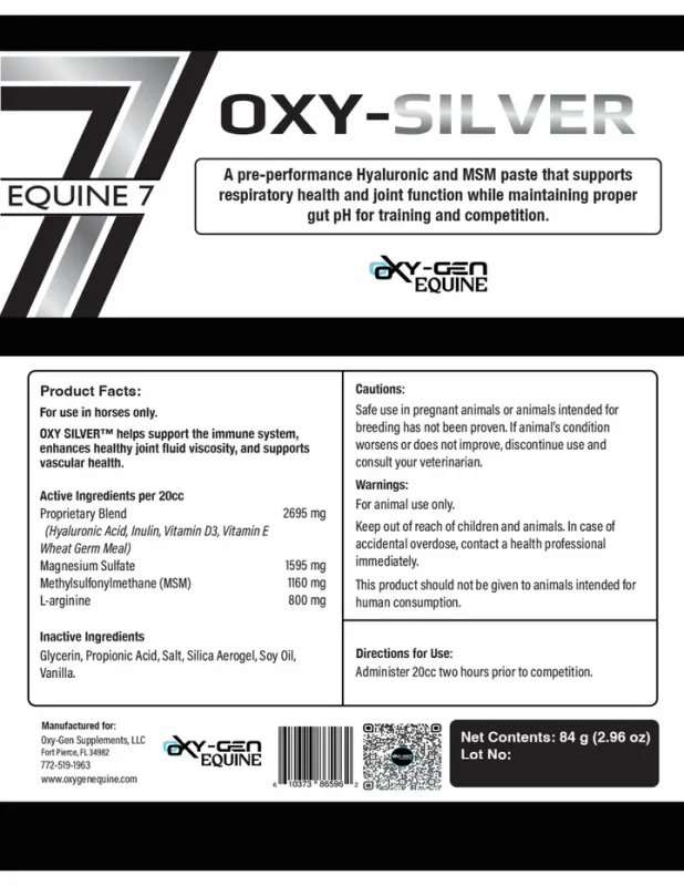 OXY-SILVER 80CC (4 DOSES)