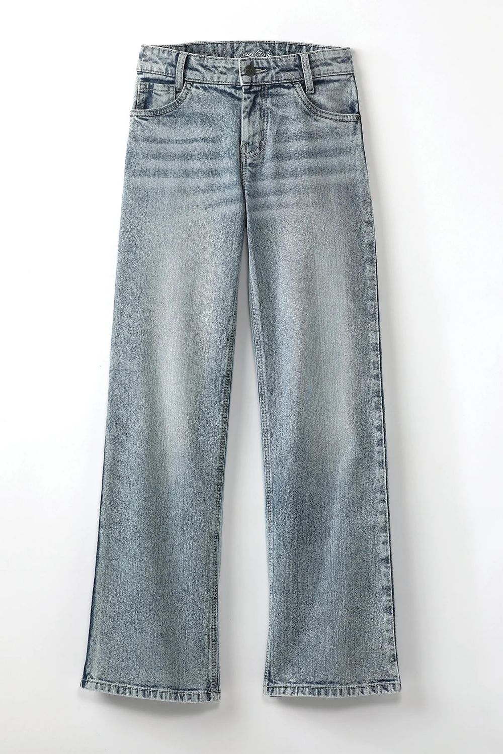 CRUEL GIRLS HIGH RISE WIDE LEG JEAN