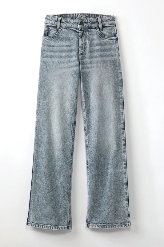CRUEL GIRLS HIGH RISE WIDE LEG JEAN