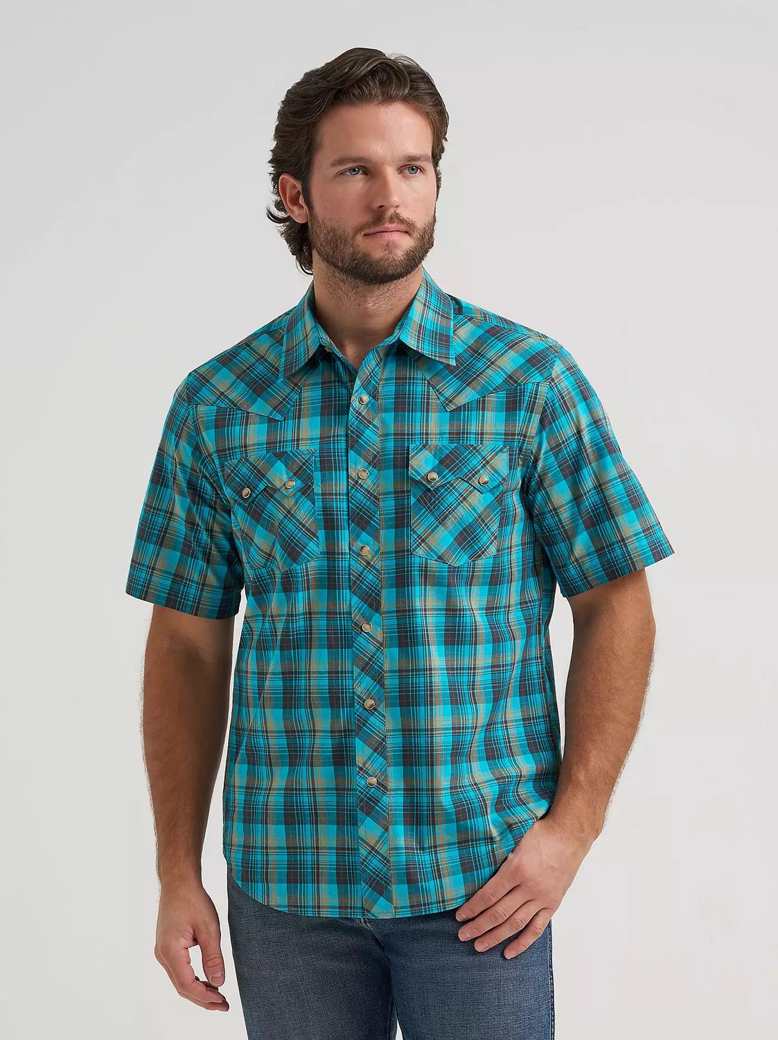 WRANGLER RETRO® SAWTOOTH SHORT SLEEVE SHIRT