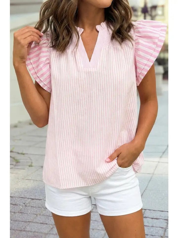 Flutter Sleeve Blouse