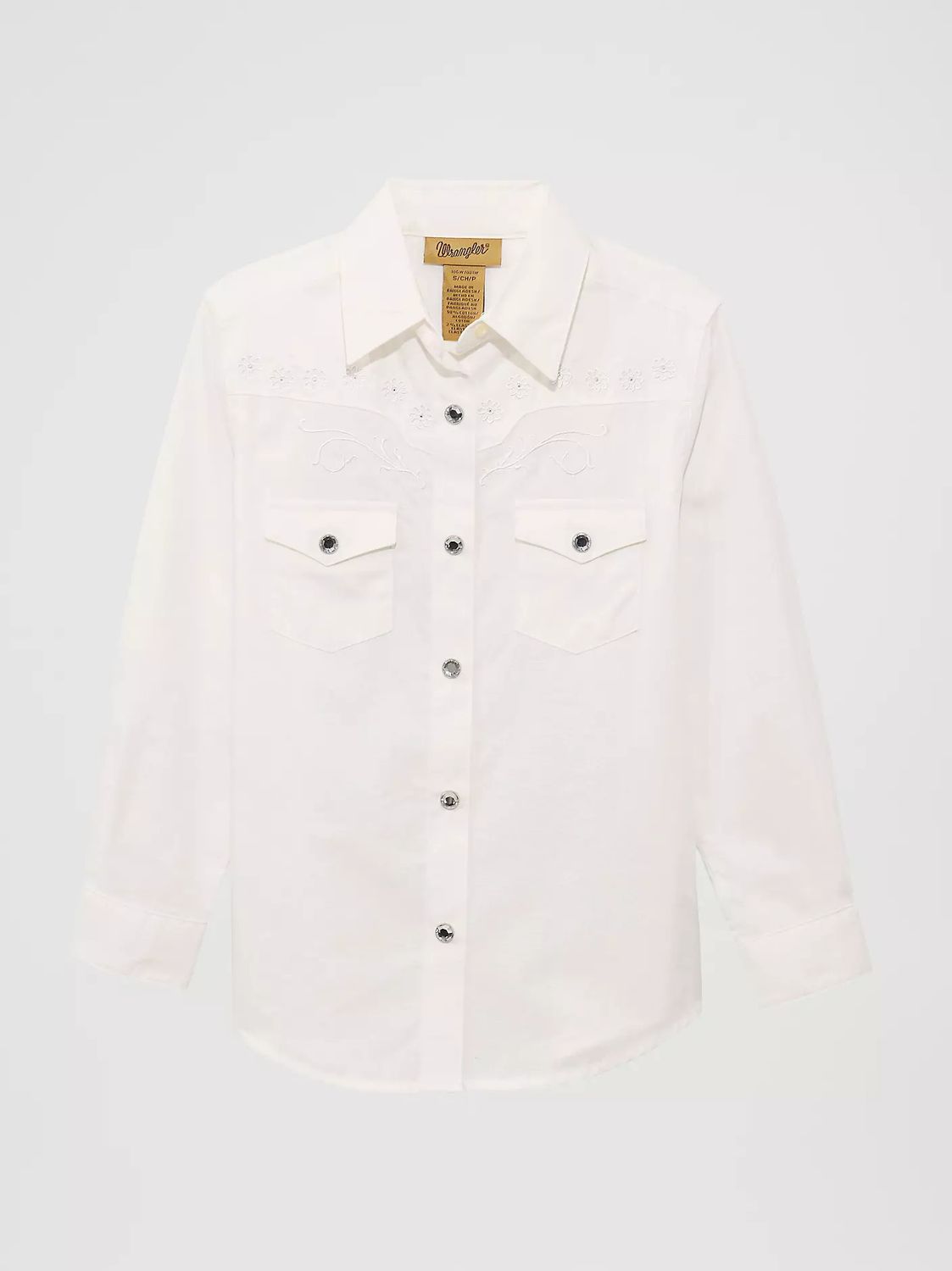 WRANGLER CLASSIC LONG SLEEVE WESTERN SNAP SHIRT