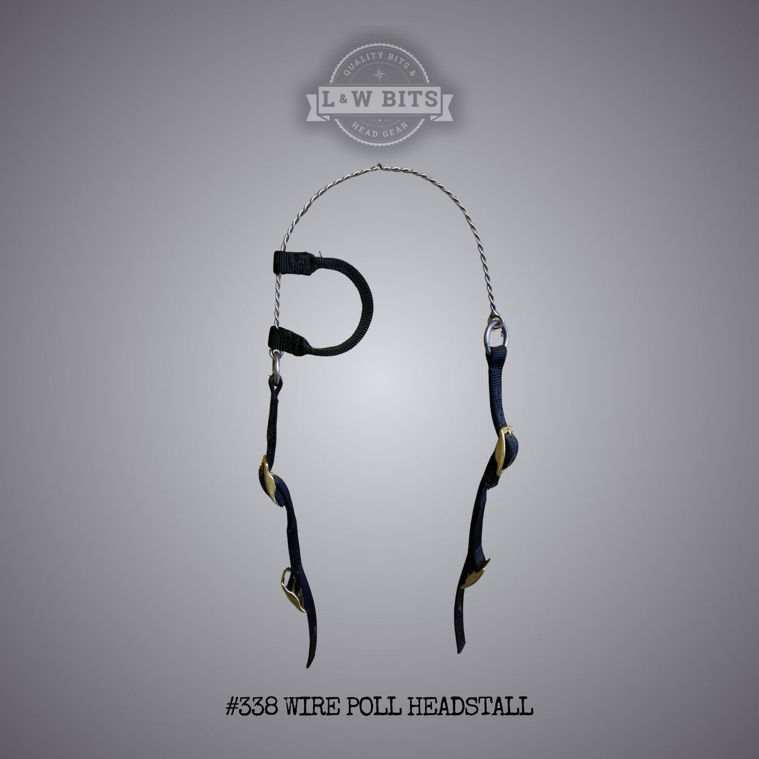 #338 L &amp; W BITS WIRE POLL HEADSTALL