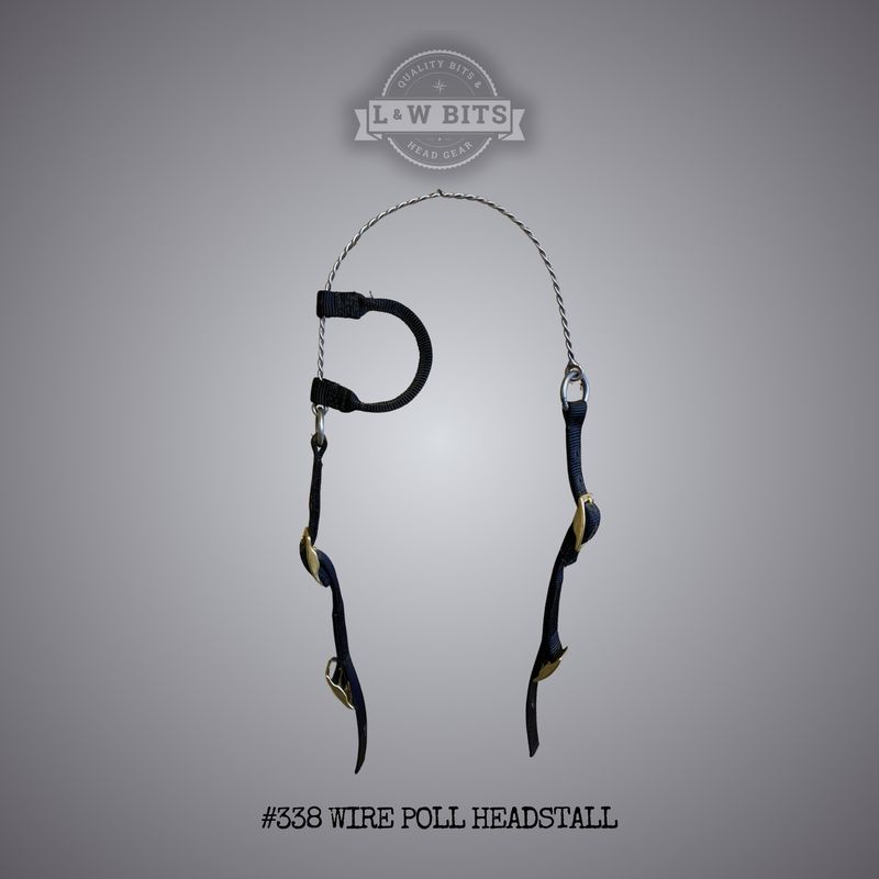 #338 L &amp; W BITS WIRE POLL HEADSTALL