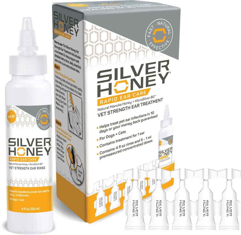 SILVER HONEY RAPID EAR CARE VET STRENGTH EAR TREATMENT