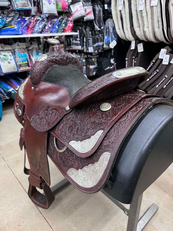 15.5" Used Tex Tan Show Saddle