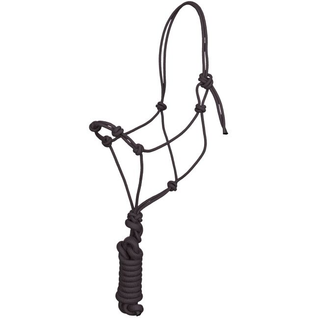 FOUR KNOT TRAINING COWBOY KNOT HALTER WITH 10' REMOVABLE LEAD