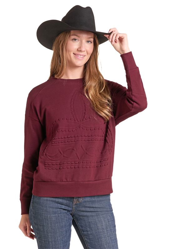 PANHANDLE SLIM BOOT STITCH SWEATER