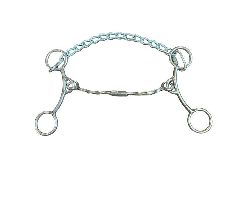 #SSMIKEY L &amp; W BITS MIKEY SHORT SHANK SWIVEL MULLEN