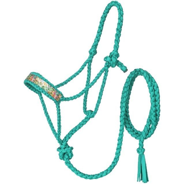 TOUGH 1 CACTUS BRAIDED POLY HALTER WITH LEAD