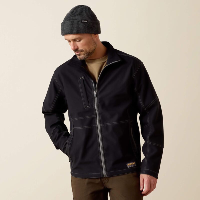 ARIAT REBAR STRETCH CANVAS SOFTSHELL JACKET