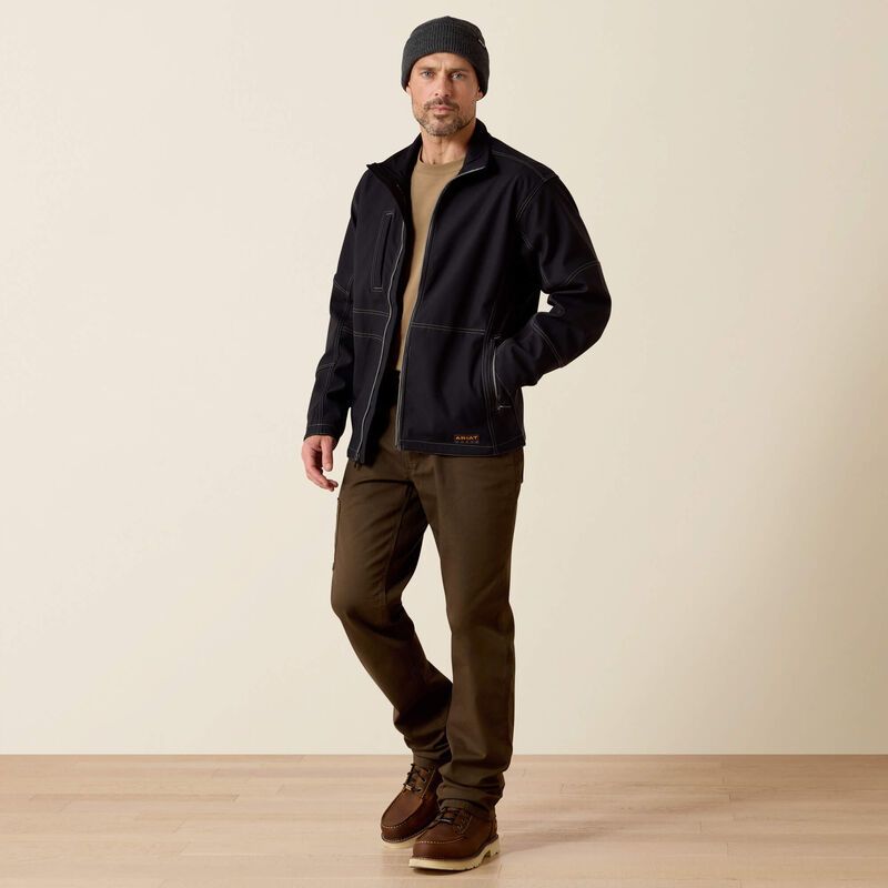 ARIAT REBAR STRETCH CANVAS SOFTSHELL JACKET