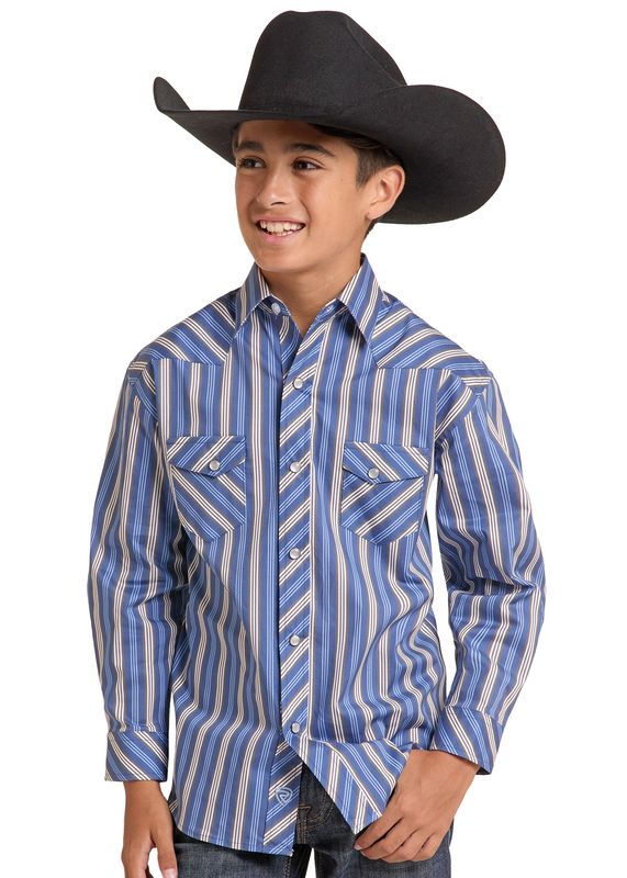 ROCK &amp; ROLL STRIPE WESTERN SHIRT
