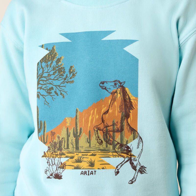 ARIAT STALLION CREW SWEATSHIRT