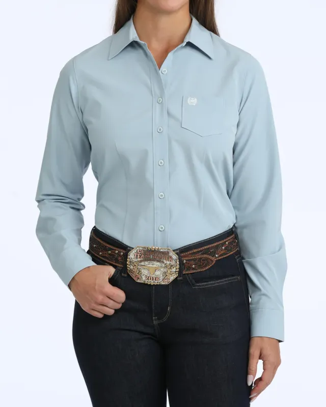 CINCH ARENAFLEX® SOLID BUTTON DOWN WESTERN SHIRT