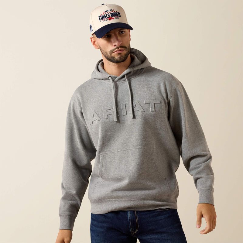 ARIAT EMBOSSED LOGO HOODIE
