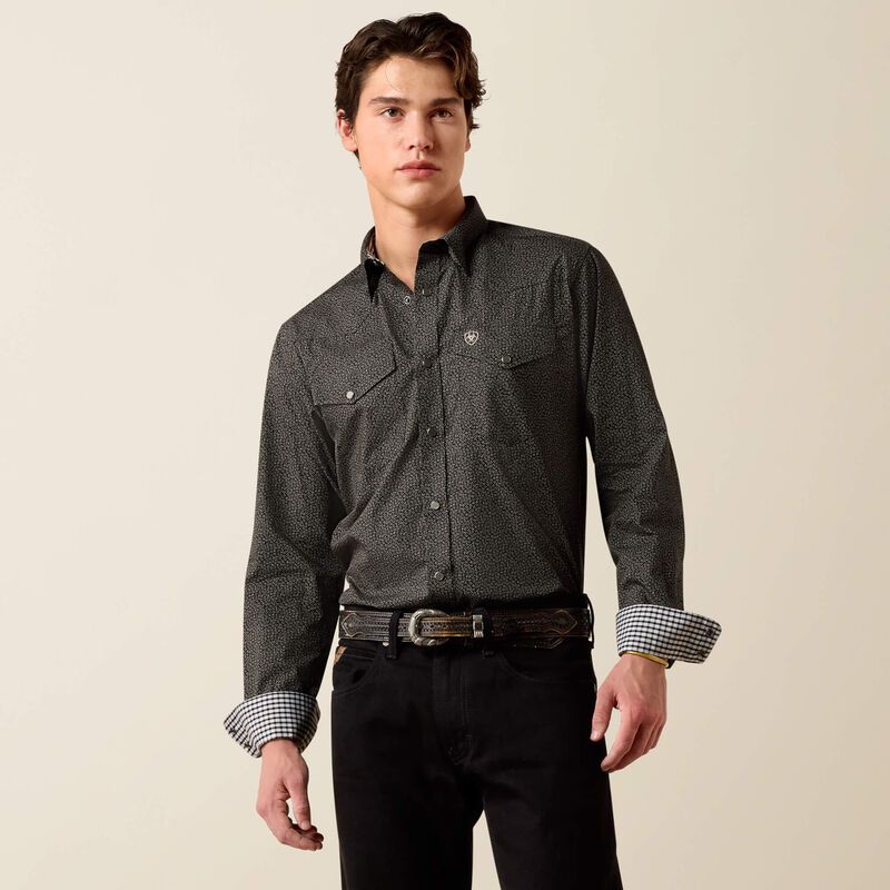 ARIAT WRINKLE FREE BRAVEN FITTED SNAP SHIRT