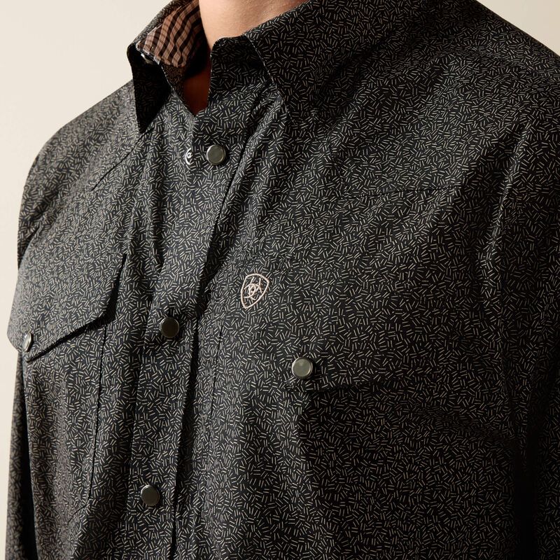 ARIAT WRINKLE FREE BRAVEN FITTED SNAP SHIRT