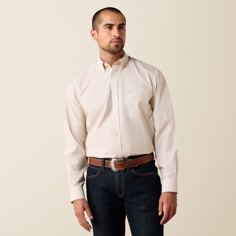 ARIAT WRINKLE FREE PINPOINT OXFORD CLASSIC FIT SHIRT