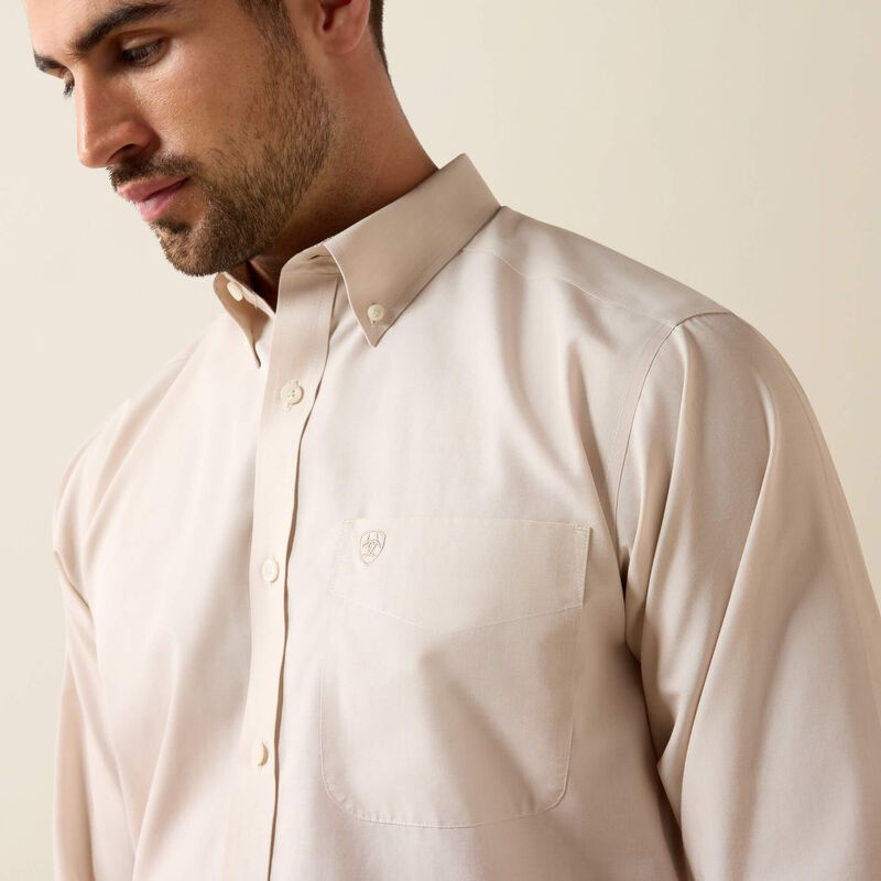 ARIAT WRINKLE FREE PINPOINT OXFORD CLASSIC FIT SHIRT
