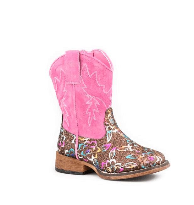 ROPER TODDLER GLITTER ROSE BOOT