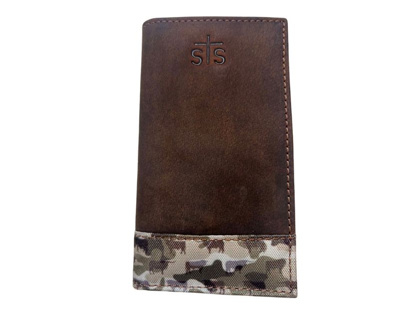 STS BULL CAMO LONG BIFOLD WALLET